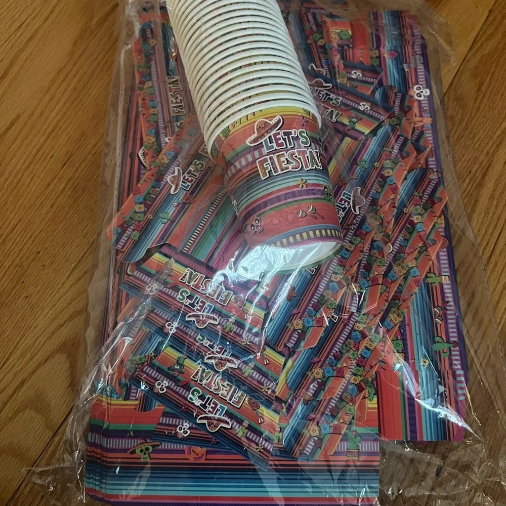 Let's Fiesta birthday or Party Supplies Set - Multicolor 24 ct